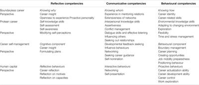 Career Competencies for Academic Career Progression: Experiences of Academics at a South African University